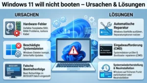 Windows 11 will nicht booten – Ursachen & Lösungen