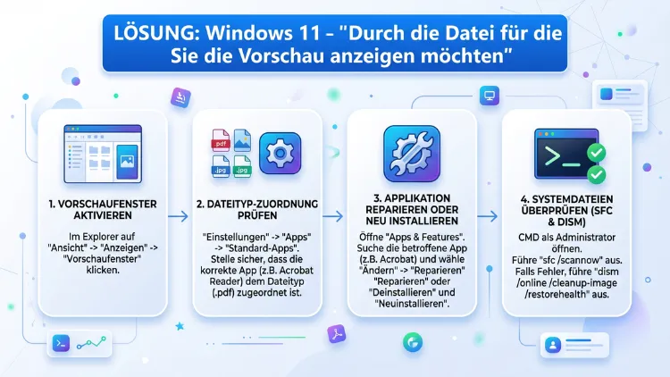 Windows 11: „Durch die Datei für die Sie die Vorschau anzeigen möchten“ – Lösung