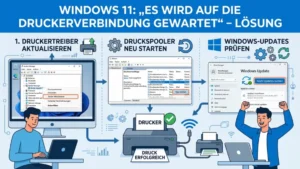 Windows 11: „Es wird auf die Druckerverbindung gewartet“ – Lösung