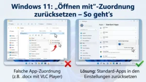 Windows 11: „Öffnen mit“-Zuordnung zurücksetzen – So geht’s