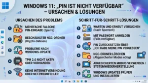 Windows 11: „PIN ist nicht verfügbar“ – Ursachen & Lösungen