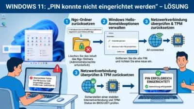 Windows 11: „PIN konnte nicht eingerichtet werden“ – Lösung
