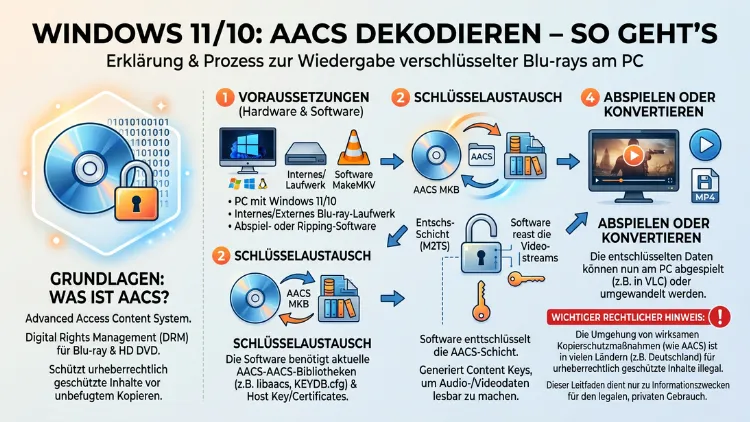 Windows 11/10: AACS dekodieren – So geht’s