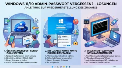 Windows 11/10 Admin Passwort vergessen – Lösung