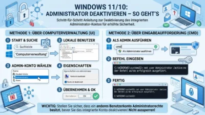 Windows 11/10: Administrator deaktivieren – So geht’s