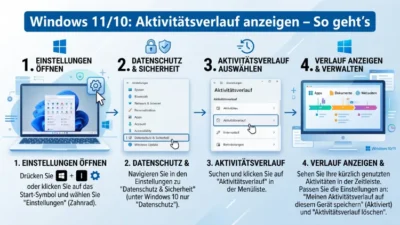 Windows 11/10: Aktivitätsverlauf anzeigen – So geht’s