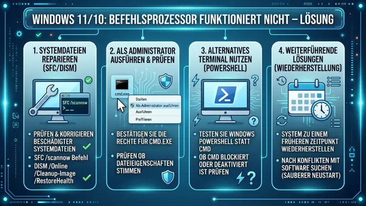 Windows 11/10: Befehlsprozessor funktioniert nicht – Lösung