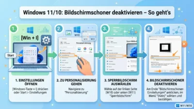 Windows 11/10: Bildschirmschoner deaktivieren – So geht’s