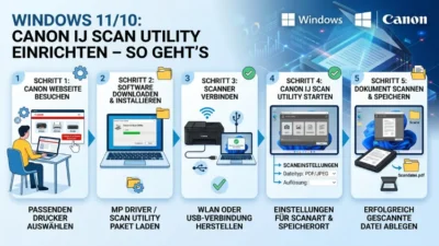 Windows 11/10: Canon IJ Scan Utility einrichten – So geht’s