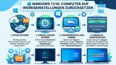Windows 11/10: Computer auf Werkseinstellungen zurücksetzen