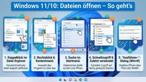Windows 11/10: Dateien öffnen – So geht’s