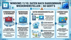 Windows 11/10: Daten nach Ransomware wiederherstellen – So geht’s