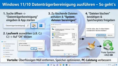 Windows 11/10 Datenträgerbereinigung ausführen – So geht’s