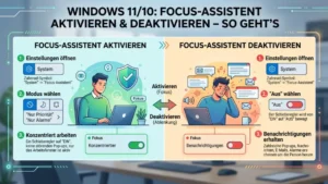 Windows 11/10: Focus-Assistent aktivieren und deaktivieren – So geht’s