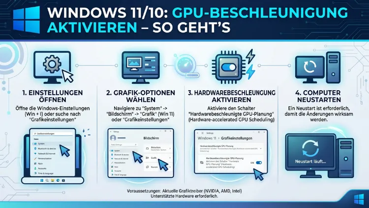 Windows 11/10: GPU-Beschleunigung aktivieren – So geht’s