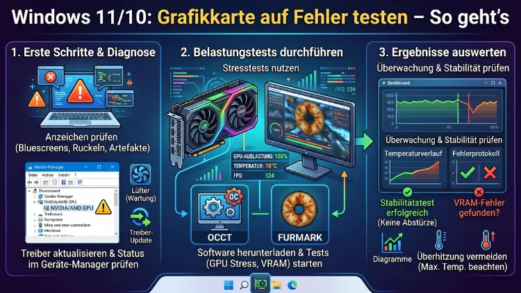 Windows 11/10: Grafikkarte auf Fehler testen – So geht’s