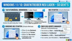 Windows 11/10: Grafiktreiber neu laden – So geht’s