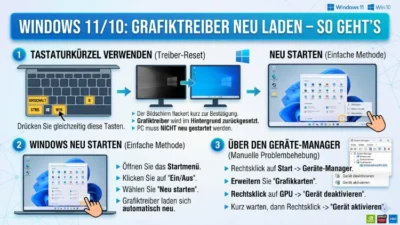 Windows 11/10: Grafiktreiber neu laden – So geht’s