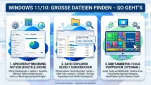 Windows 11/10: Große Dateien finden – So geht’s
