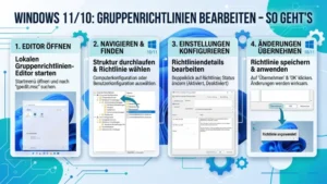 Windows 11/10: Gruppenrichtlinien bearbeiten – So geht’s
