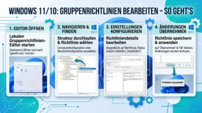 Windows 11/10: Gruppenrichtlinien bearbeiten – So geht’s