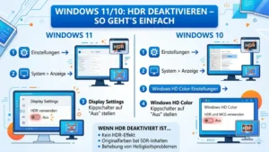 Windows 11/10: HDR deaktivieren – So geht’s