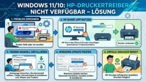 Windows 11/10: HP-Druckertreiber nicht verfügbar – Lösung