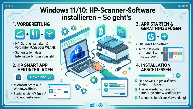 Windows 11/10: HP-Scanner-Software installieren – So geht’s