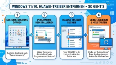 Windows 11/10: HUAWEI‑Treiber entfernen – So geht’s