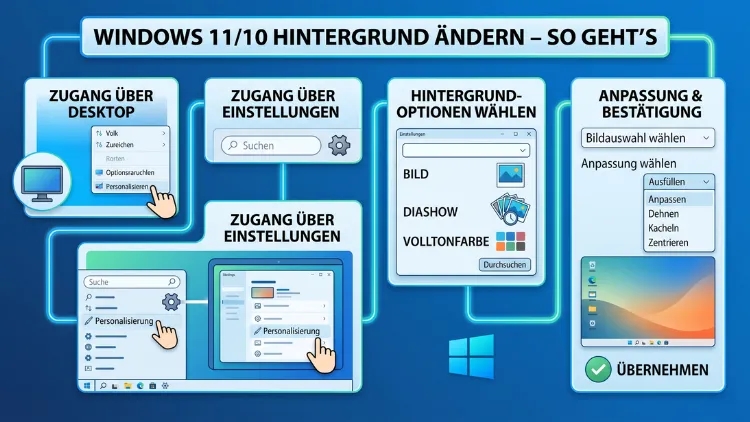 Windows 11/10 Hintergrund ändern – So geht’s