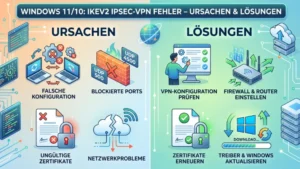 Windows 11/10: IKE2 IPSec-VPN Fehler – Ursachen & Lösungen