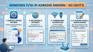 Windows 11/10: IP-Adresse ändern – So geht's