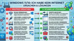 Windows 11/10: Ich habe kein Internet – Ursachen & Lösungen