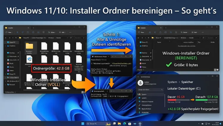Windows 11/10: Installer Ordner bereinigen – So geht’s