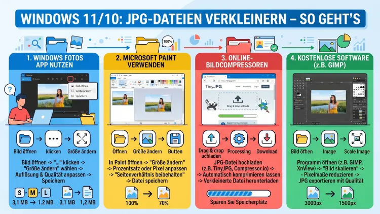 Windows 11/10: JPG-Dateien verkleinern – So geht’s