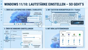 Windows 11/10: Lautstärke einstellen – So geht’s