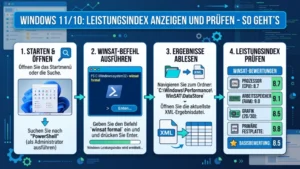 Windows 11/10: Leistungsindex anzeigen und prüfen – So geht’s