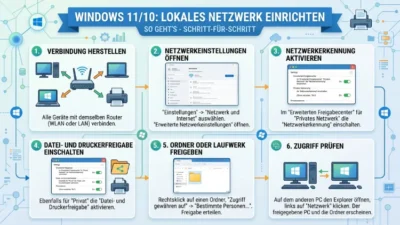 Windows 11/10: Lokales Netzwerk einrichten – So geht’s