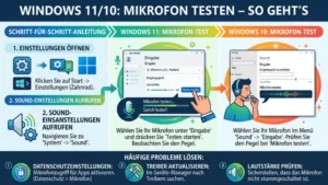 Windows 11/10: Mikrofon testen – So geht’s