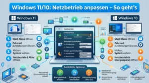 Windows 11/10: Netzbetrieb anpassen – So geht’s
