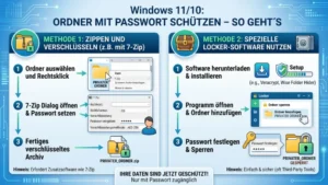Windows 11/10: Ordner mit Passwort schützen – So geht’s
