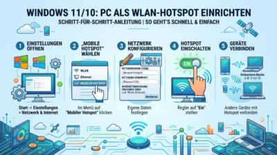 Windows 11/10: PC als WLAN-Hotspot einrichten – So geht’s