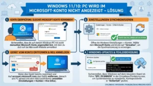 Windows 11/10: PC wird im Microsoft-Konto nicht angezeigt – Lösung