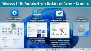 Windows 11/10: Papierkorb vom Desktop entfernen – So geht’s