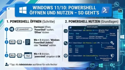 Windows 11/10: PowerShell öffnen und nutzen – So geht’s