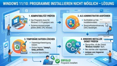 Windows 11/10: Programme installieren nicht möglich – Lösung