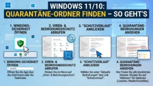 Windows 11/10: Quarantäne-Ordner finden – So geht’s