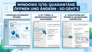 Windows 11/10: Quarantäne öffnen und ändern– So geht’s