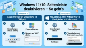 Windows 11/10: Seitenleiste deaktivieren – So geht’s