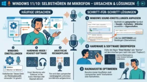Windows 11/10: Selbsthören im Mikrofon – Ursachen & Lösungen
